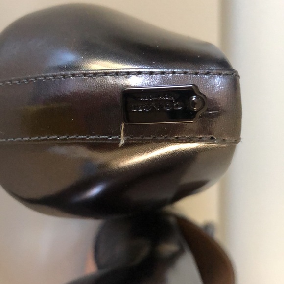 COACH pumps. Gunmetal silver/grey - Picture 4 of 7